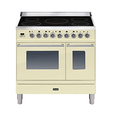 ILVE PDWI90E3 Roma Induction Freestanding Range Cooker Cream